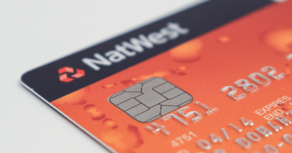 The Mortgage Charter - close up of a Natwest bank card